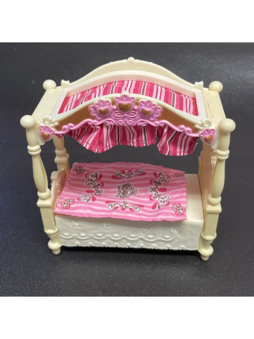 Canopy Bed Loving Family Furniture Girls Bedroom Fisher Price 2009 Pink